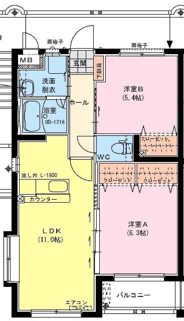 ラヴィドール（301） 間取り図画像