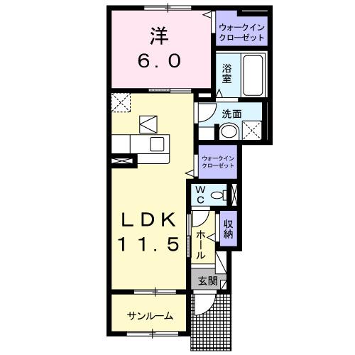 プランドールＭ　Ⅷ（102） 間取り図画像