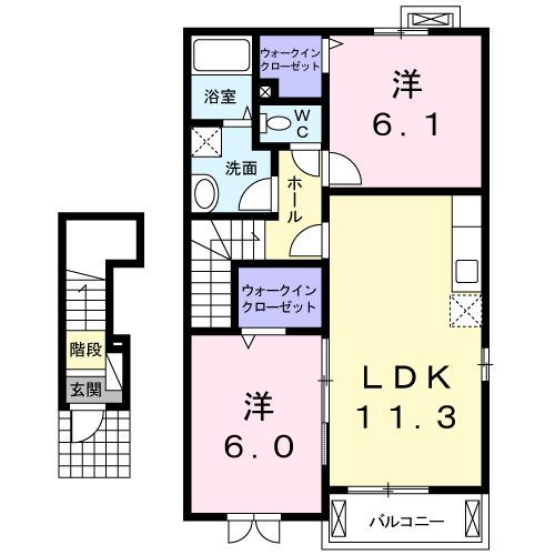 サウス高鍋（203） 間取り図画像
