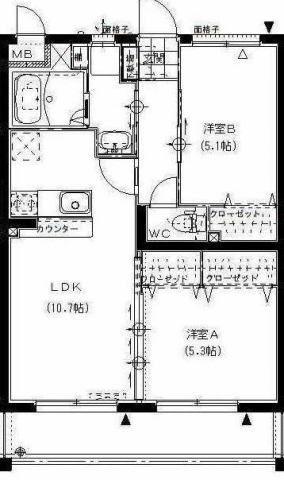 ティンカーベル（203） 間取り図画像