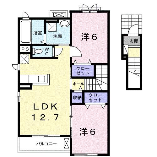 サンリット平原　Ⅱ（204） 間取り図画像