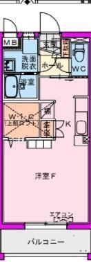 Sky blue H（203） 間取り図画像