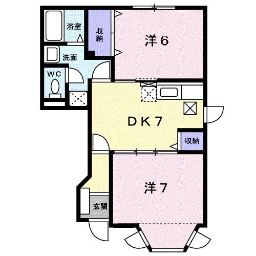 グリーンコート東館　Ｂ（102） 間取り図画像