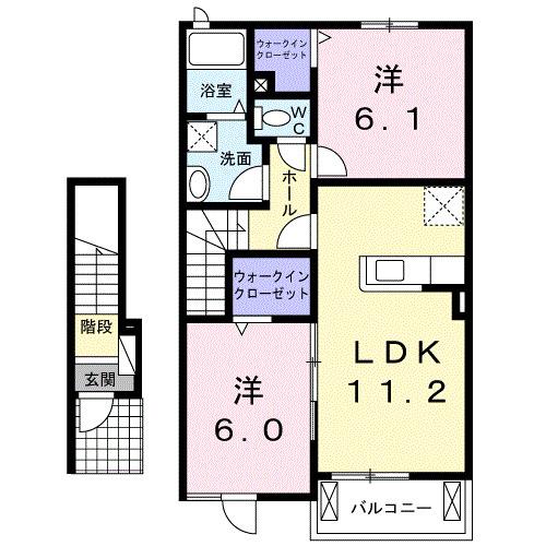 プランドールＭ　Ⅰ（203） 間取り図画像