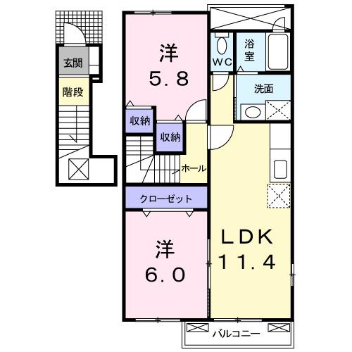 ルミ・ドゥ・カプージョ（201） 間取り図画像