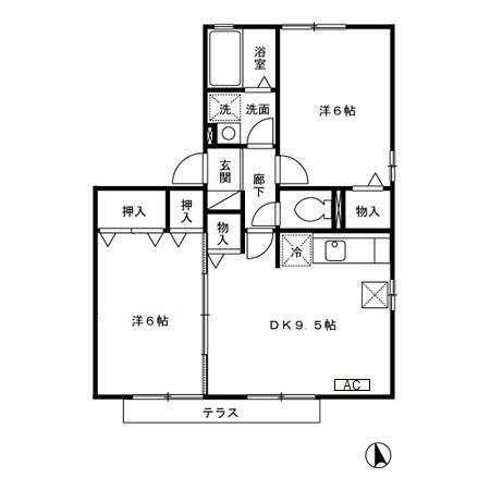 グランディール・ヴィ　C棟（106） 間取り図画像