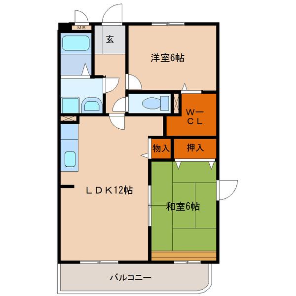 サンヴィラージュⅡ（301） 間取り図画像
