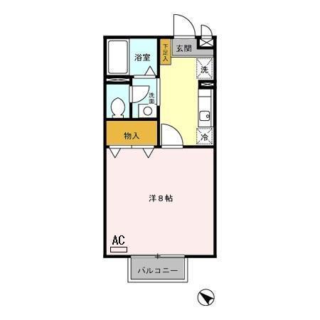 ヴァン清水（102） 間取り図画像