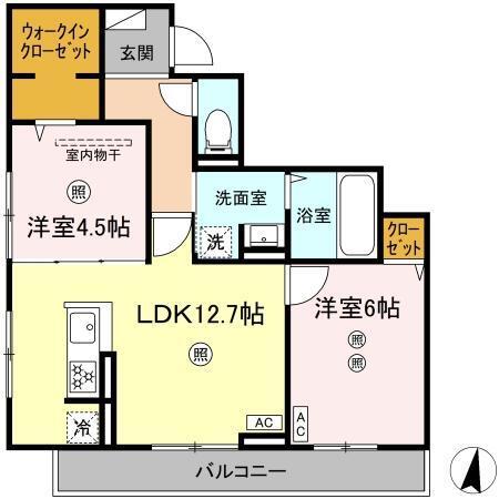 カサグランデ松山（302） 間取り図画像