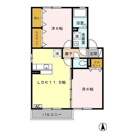 セゾングランモア（202） 間取り図画像