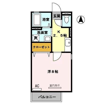 ディアコート浜　B棟（101） 間取り図画像