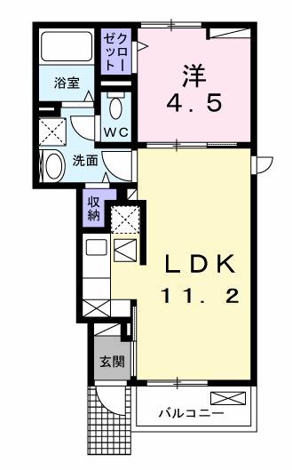 リナセント　Ⅰ（103） 間取り図画像