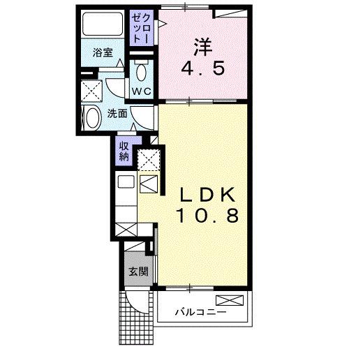 リナセント　Ⅰ（102） 間取り図画像