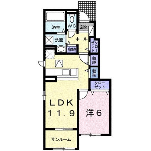 フラン・アンジュ　Ⅵ（103） 間取り図画像