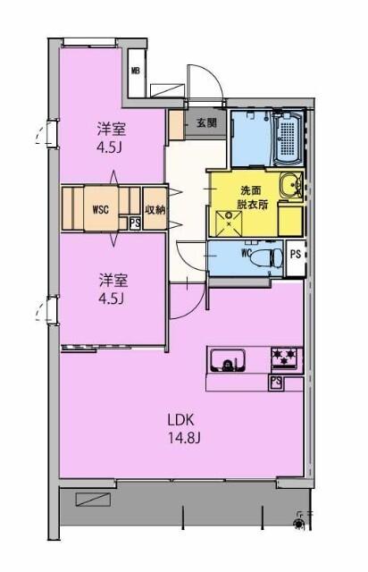 GRAND NINE南宮崎（101） 間取り図画像