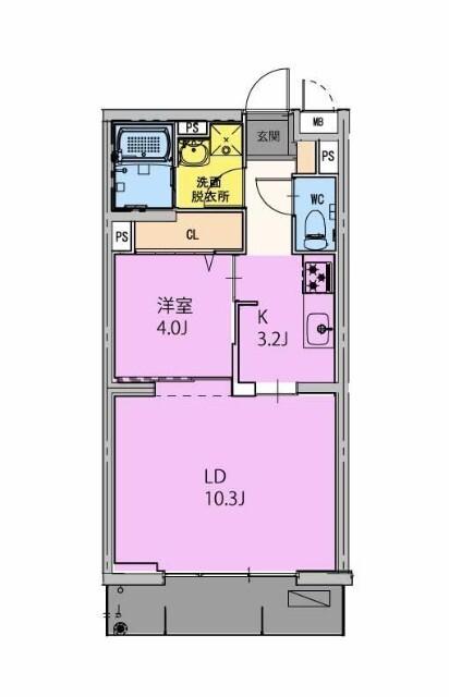 GRAND NINE南宮崎（202） 間取り図画像