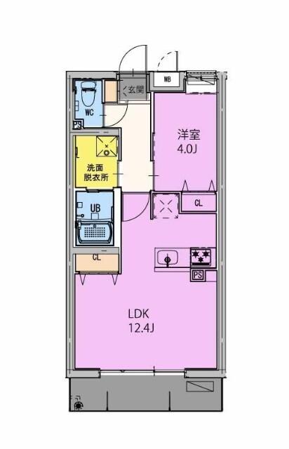 GRAND NINE南宮崎（305） 間取り図画像