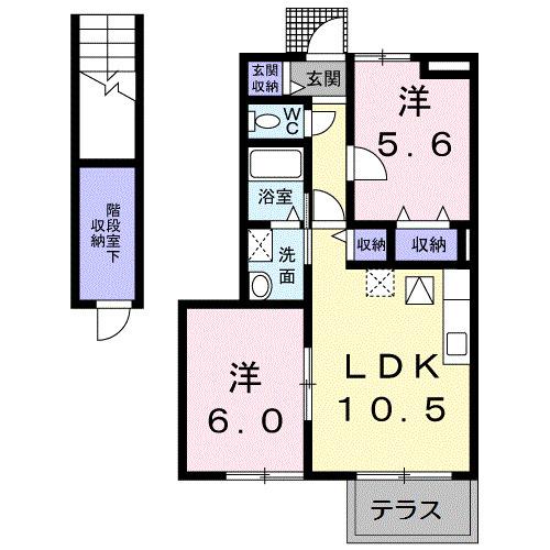 エレガントヴィラ１号館（102） 間取り図画像