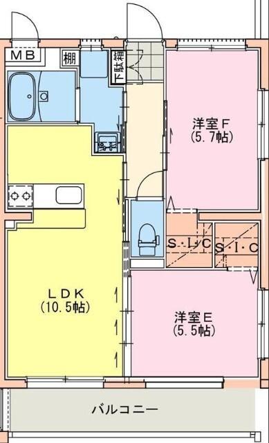 シャルテハイムⅤ（201） 間取り図画像
