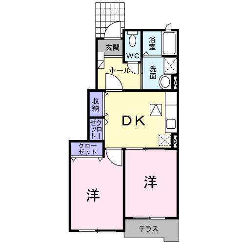 ガーデンハウス　バーミィ　Ｂ（102） 間取り図画像