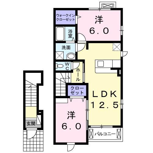 オーブ・ココ　Ⅲ（204） 間取り図画像