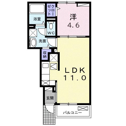 プルミエール　春　Ⅰ（102） 間取り図画像