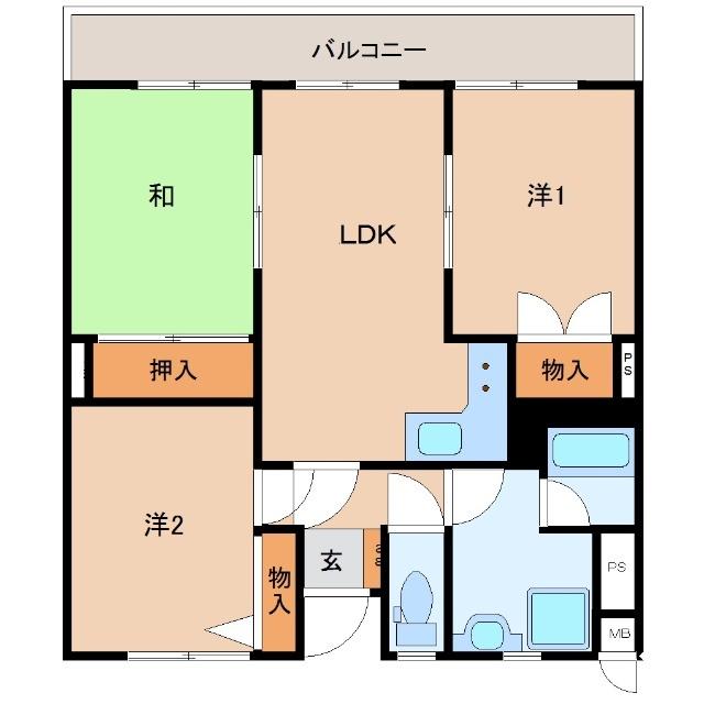 コーポアトレイユ（202） 間取り図画像