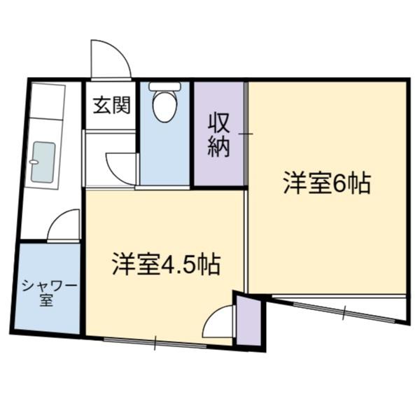 渡辺ビル（401） 間取り図画像