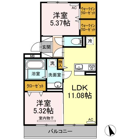 オアシス加納　Ⅲ（303） 間取り図画像