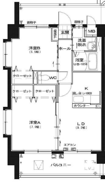 サンモールキリシマ（403） 間取り図画像