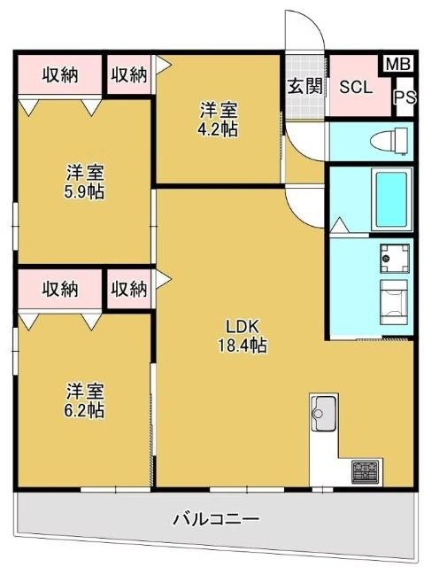 Via Lattea（301） 間取り図画像