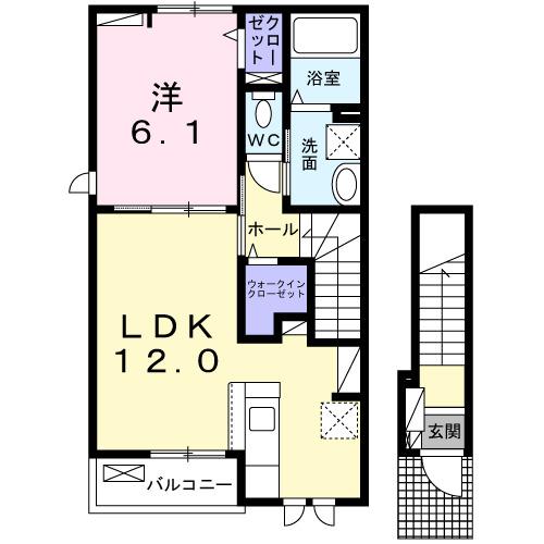 ガーデンハウス　リーベ　Ⅱ（201） 間取り図画像