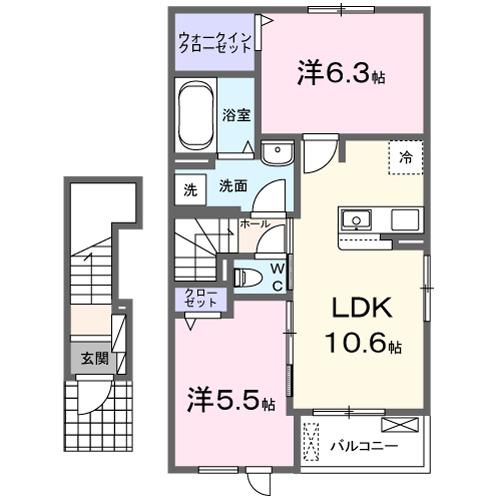 ガーデンハウス　リーベ　Ⅰ（203） 間取り図画像