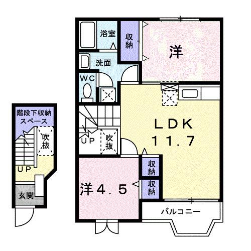 セレーノⅠ（202） 間取り図画像