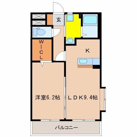 デタント中村（201） 間取り図画像