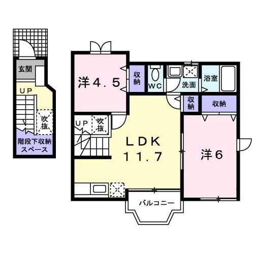 ヴェル　ドミール　Ｂ（201） 間取り図画像