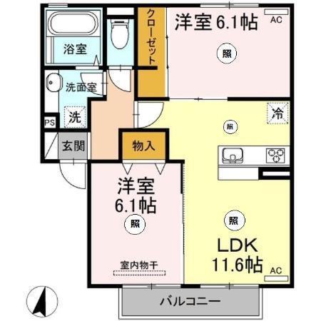 ボン・ボヌール（205） 間取り図画像