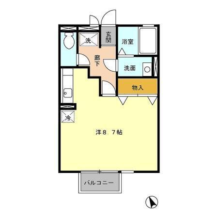 ユニヴェール白山（207） 間取り図画像