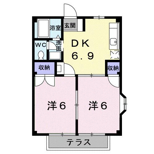 サンライズ大東　Ｂ（101） 間取り図画像