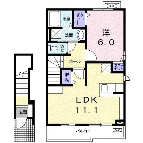 ラ・ルーチェ　Ⅰ（203） 間取り図画像