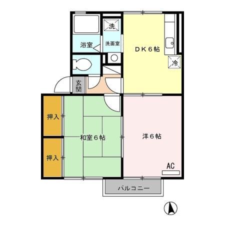 ファミール小春の里　A棟（201） 間取り図画像