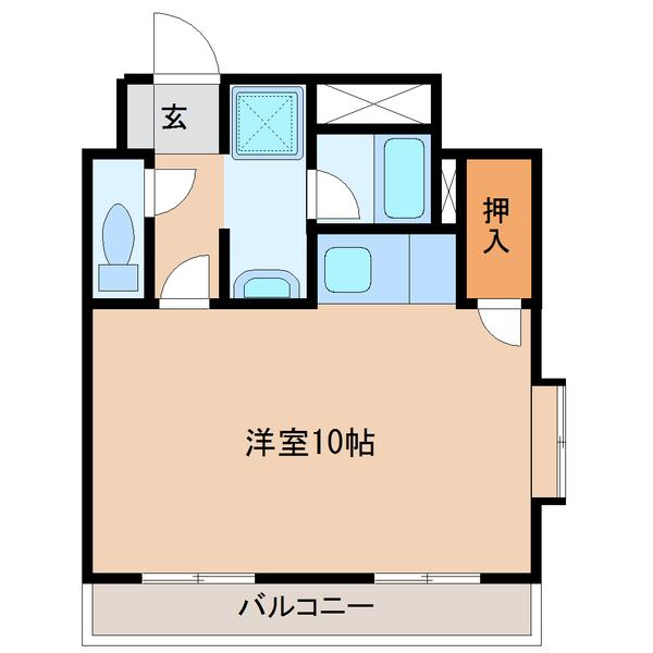 ウエストコースト（302） 間取り図画像