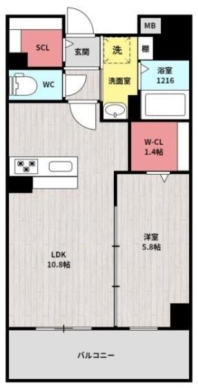 Passerelle Matsubashi（102） 間取り図画像