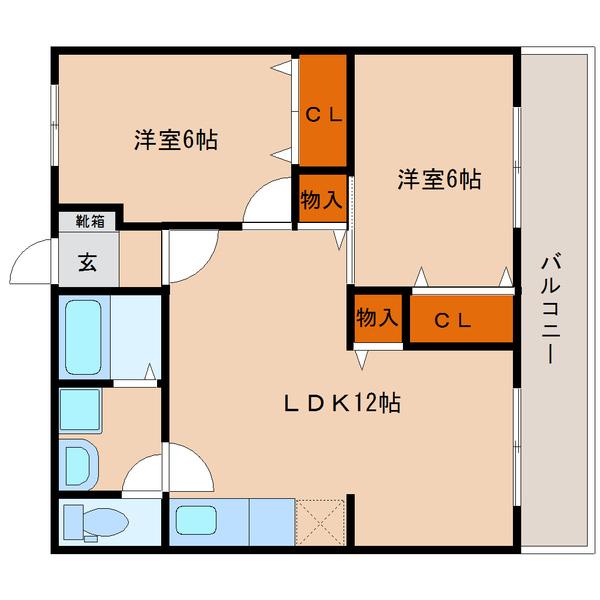 ストークマンション（502） 間取り図画像
