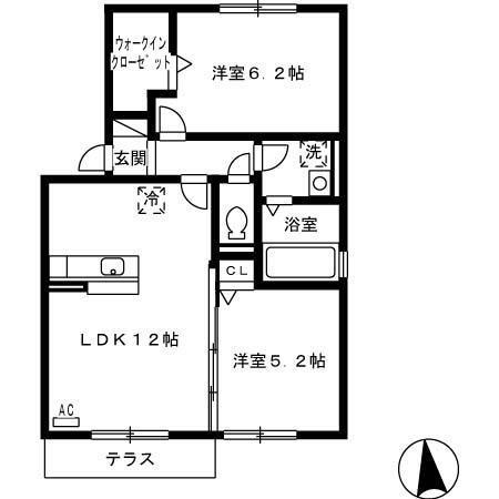 ポルテ　ボヌール桜ヶ丘（101） 間取り図画像