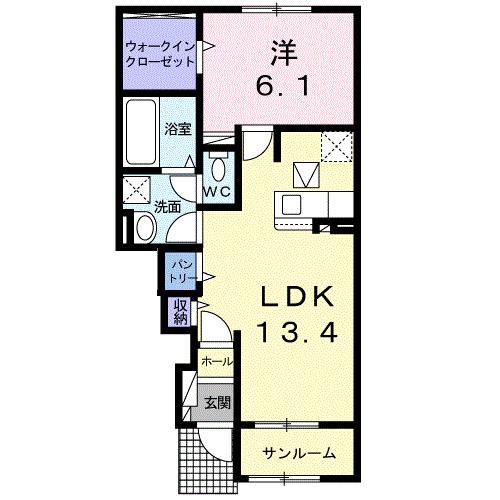 グリーン　パイン　ハイツⅠ（103） 間取り図画像