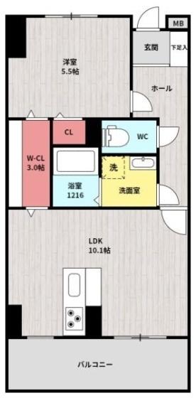 Passerelle Matsubashi（505） 間取り図画像