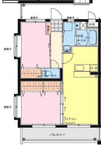 エアフォルクⅢ（205） 間取り図画像