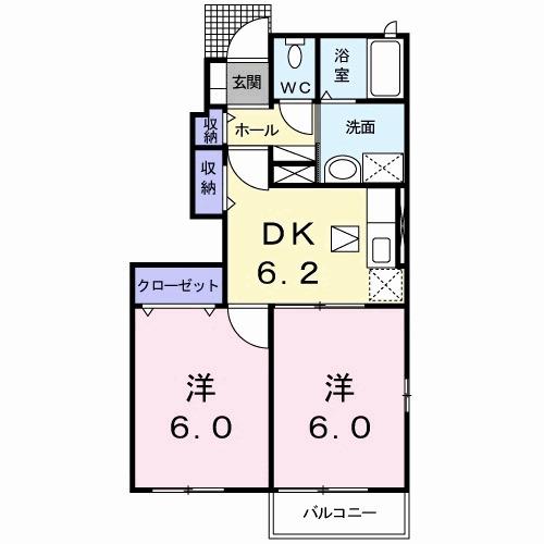 グレイス　ガーデン　Ａ棟（101） 間取り図画像