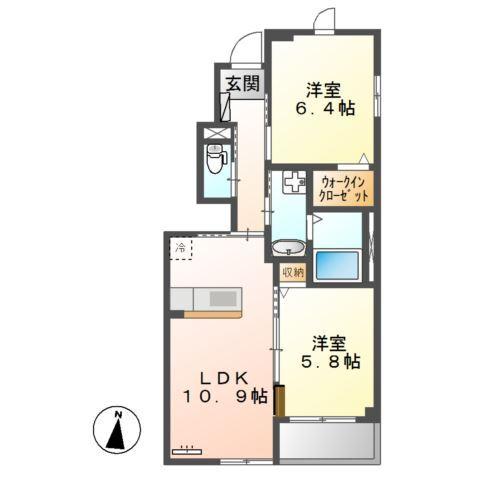 K2　彩雅 間取り図画像